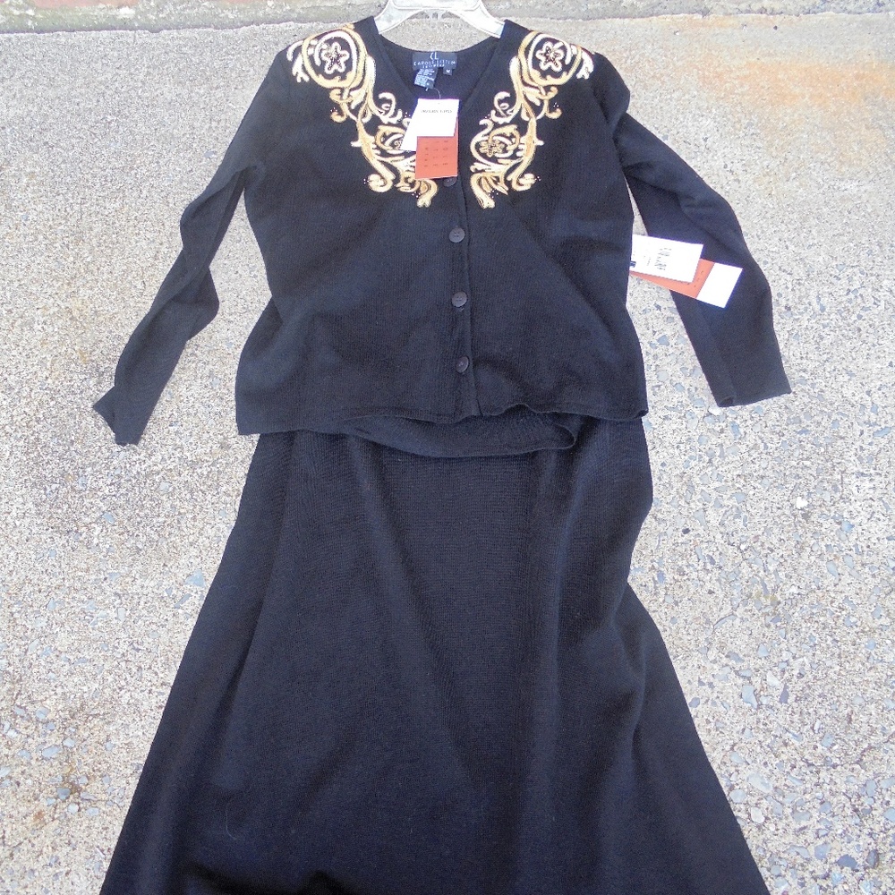 NWT Carole Little Knitwear Women's jacket & Skirt
